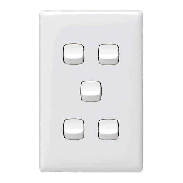 HPM Linea 5 Gang Flush Switch - Image 2