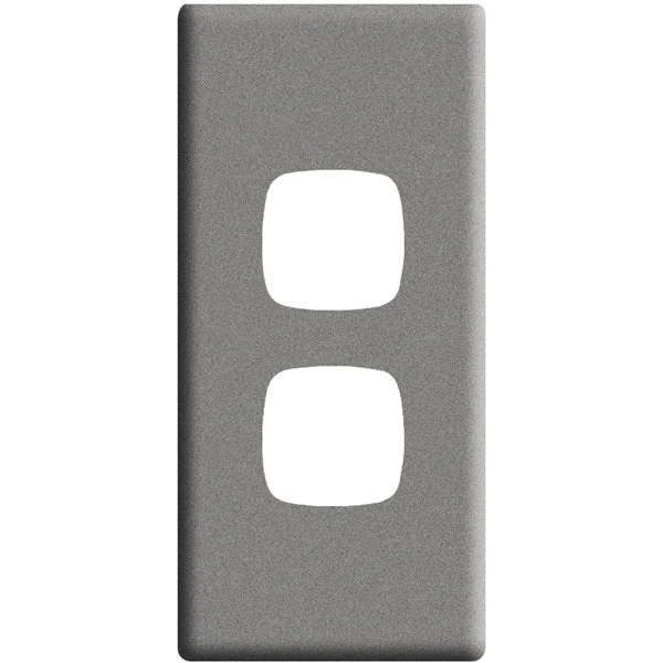 HPM Linea 2 Gang Architrave Switch - Cover Plate Only, Variety of Finishes - Image 5