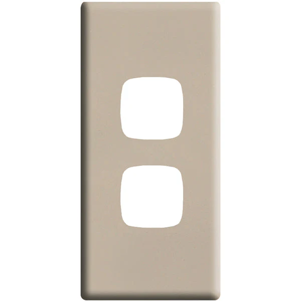 HPM Linea 2 Gang Architrave Switch - Cover Plate Only, Variety of Finishes - Image 6