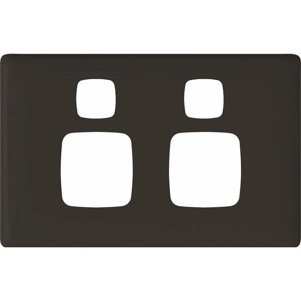 HPM Linea Double Switch Socket - Cover Plate Only, Variety of Finishes - Image 5