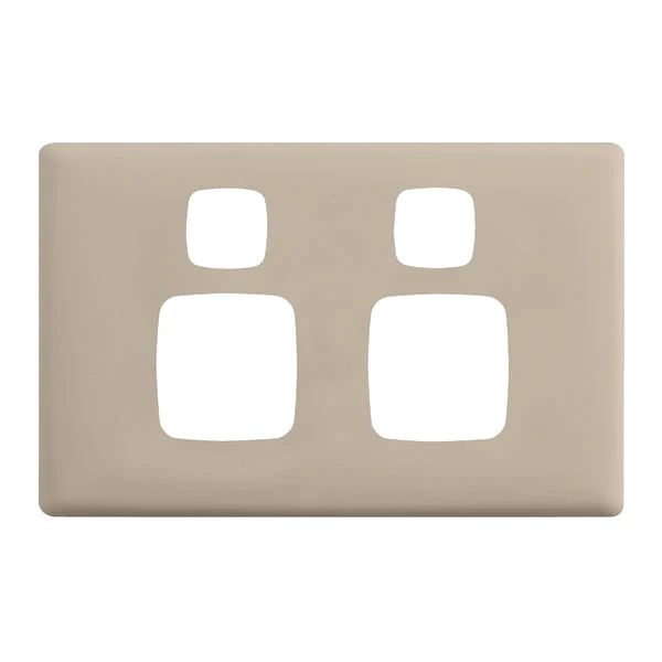 HPM Linea Double Switch Socket - Cover Plate Only, Variety of Finishes - Image 9
