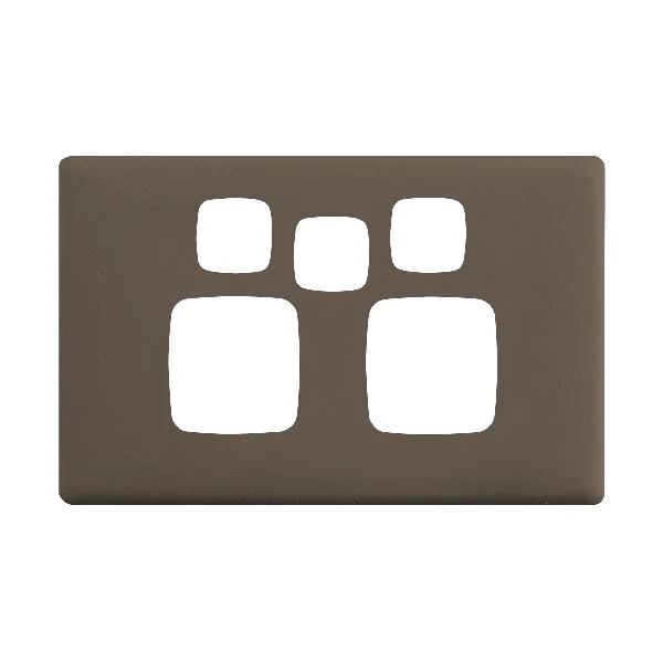 HPM Linea Double Switch Socket With Extra Switch - Cover Plate Only, Variety of Finishes - Image 10