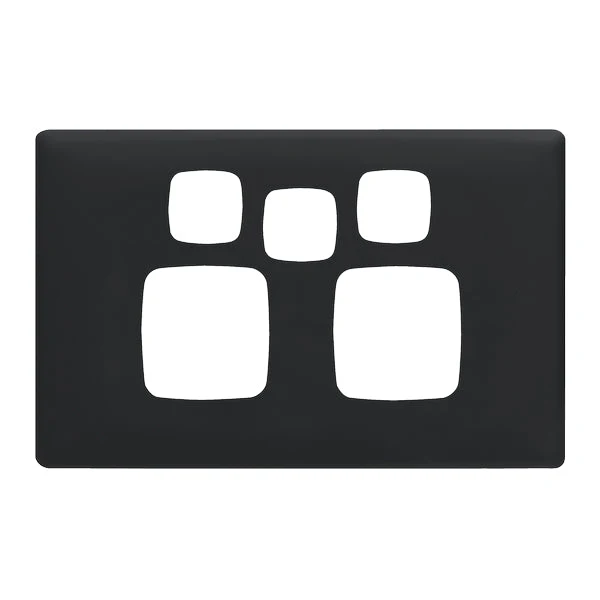 HPM Linea Double Switch Socket With Extra Switch - Cover Plate Only, Variety of Finishes - Image 3
