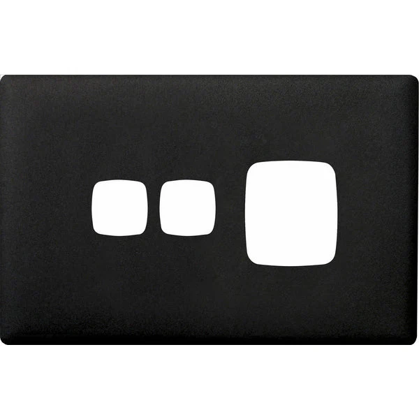HPM Linea Single Switch Socket With Extra Switch - Cover Plate Only, Variety of Finishes - Image 3