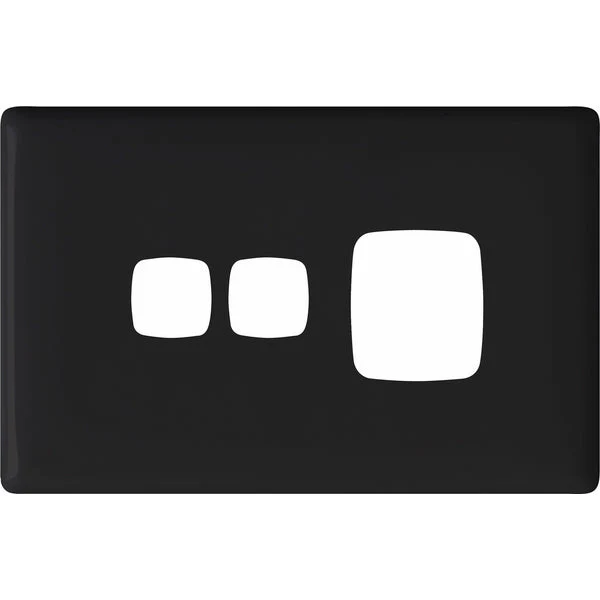 HPM Linea Single Switch Socket With Extra Switch - Cover Plate Only, Variety of Finishes - Image 4