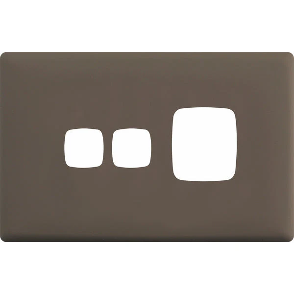 HPM Linea Single Switch Socket With Extra Switch - Cover Plate Only, Variety of Finishes - Image 5