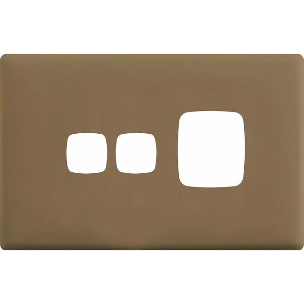 HPM Linea Single Switch Socket With Extra Switch - Cover Plate Only, Variety of Finishes - Image 7