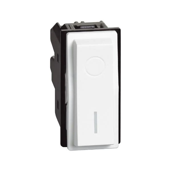 Legrand Bticino Living Now 1 Module 2 Pole Switch Mechanism, Available in 2 Colours
