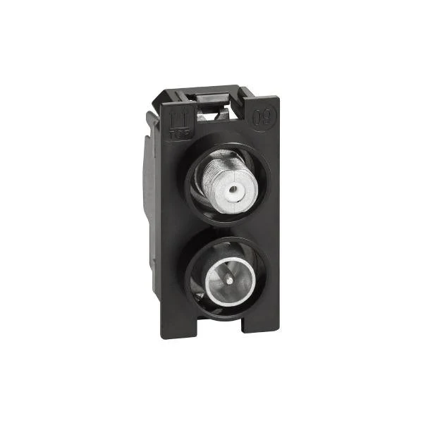 Legrand Bticino Living Now 1 Module PAL + F Type TV Mechanism