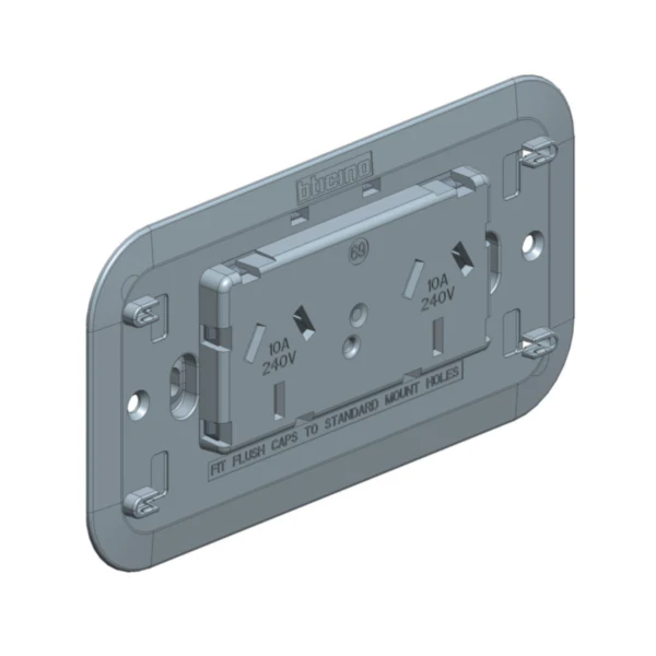 Legrand Bticino Living Now 3 Module Autoswitched Double Powerpoint