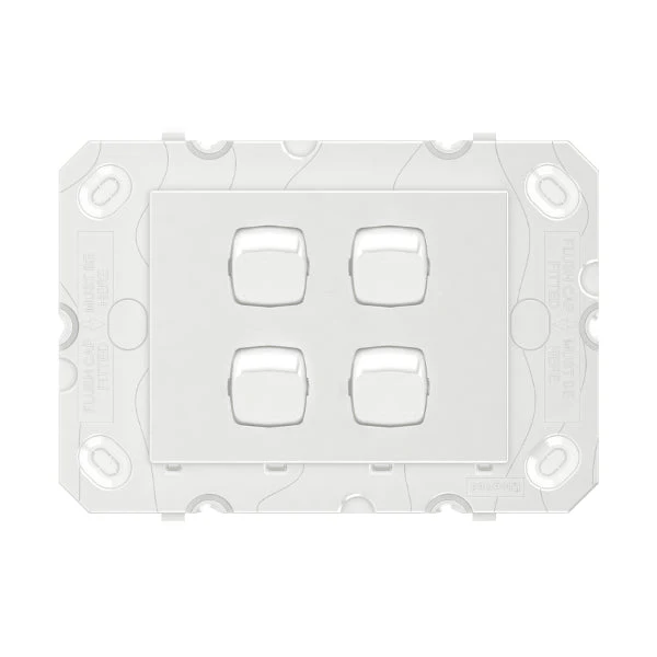 Legrand Arteor 770 4 Gang Complete Horizontal Switch, Available in 4 Colours