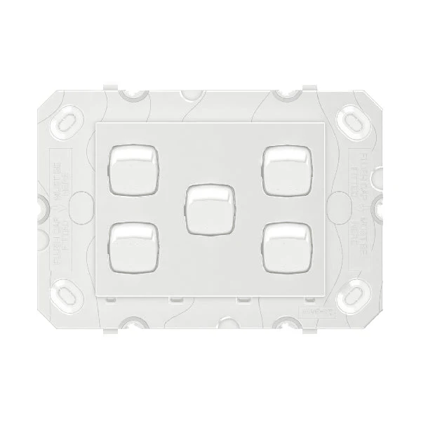 Legrand Arteor 770 5 Gang Complete Horizontal Switch, Available in 4 Colours