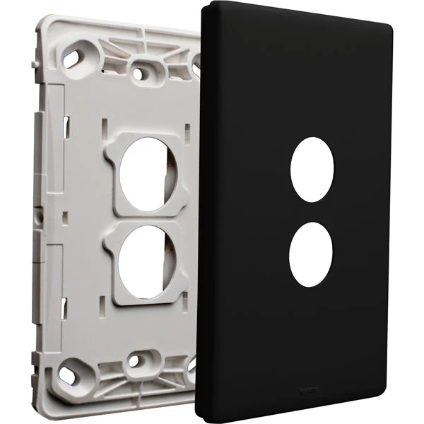 Legrand Excel Life 2 Gang Grid & Plate Assembly, Available in 5 Colours - Image 2