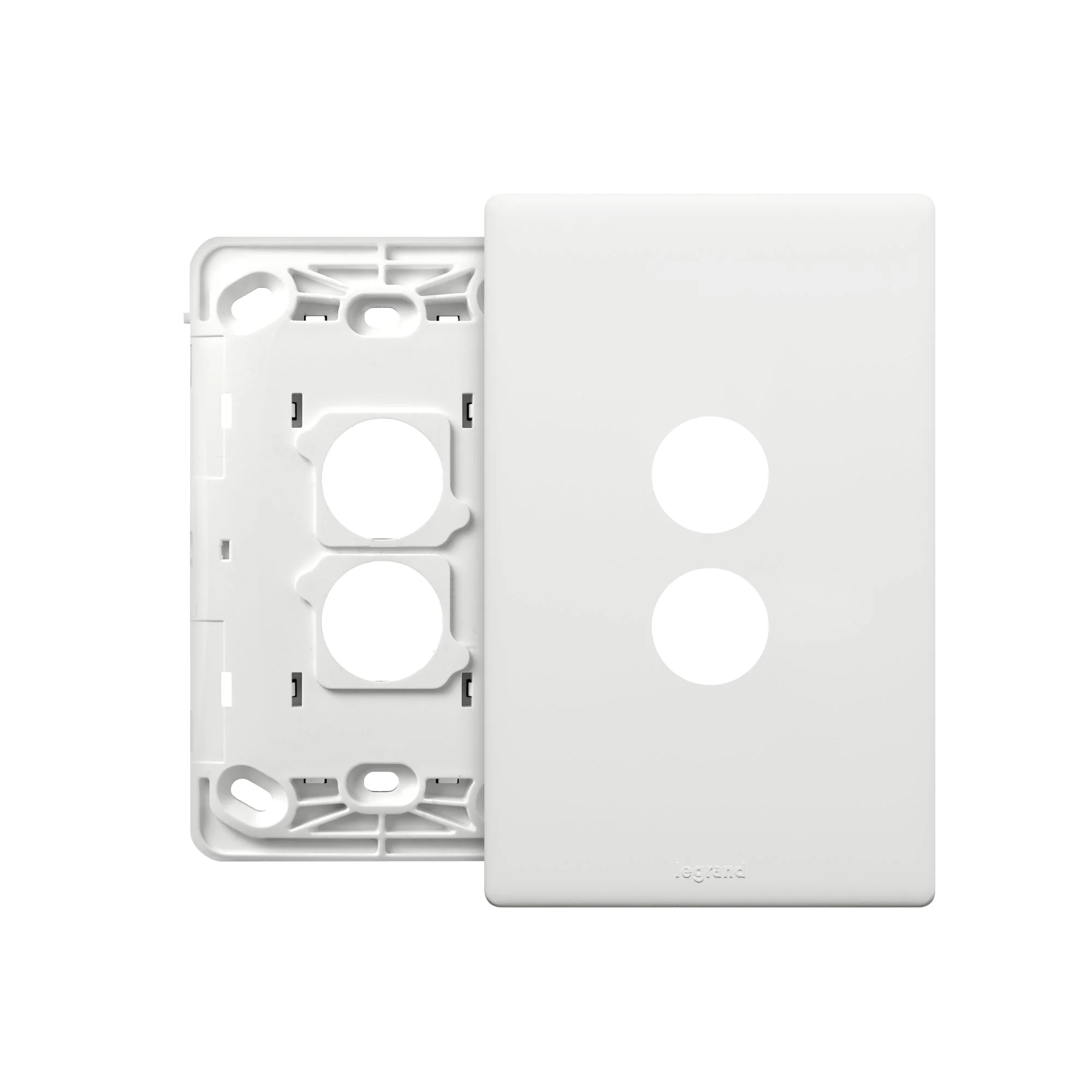 Legrand Excel Life 2 Gang Grid & Plate Assembly, Available in 5 Colours - Image 4