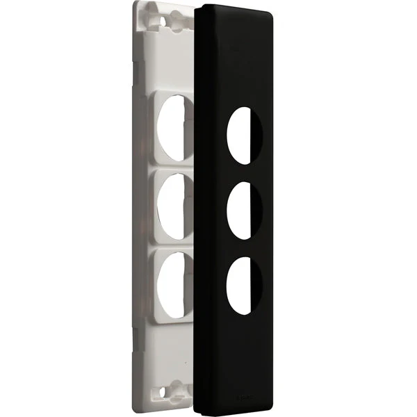 Legrand Excel Life 3 Gang Architrave Grid & Plate Assembly, Available In 3 Colours - Image 2