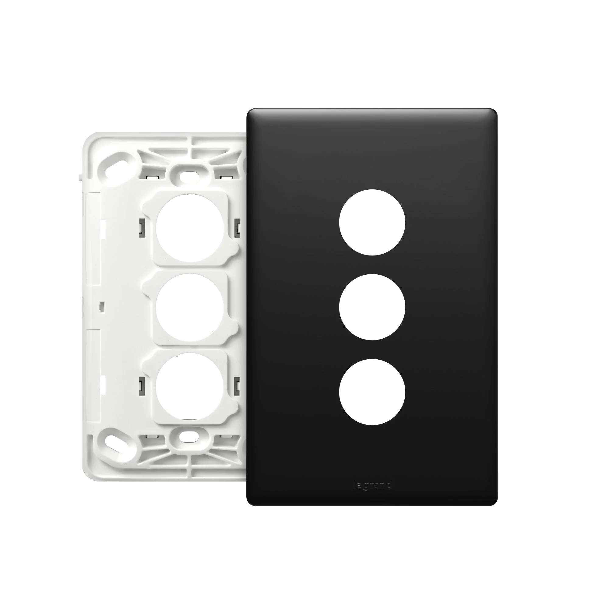 Legrand Excel Life 3 Gang Grid & Plate Assembly, Available in 5 Colours - Image 5