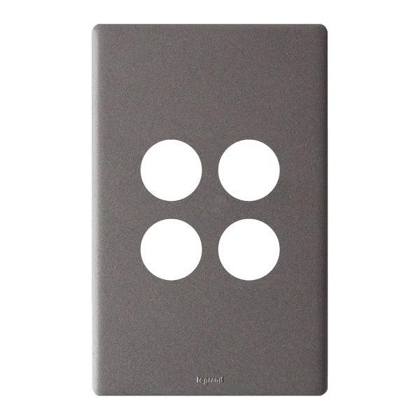 Legrand Excel Life 4 Gang Grid & Plate Assembly, Available in 5 Colours - Image 3