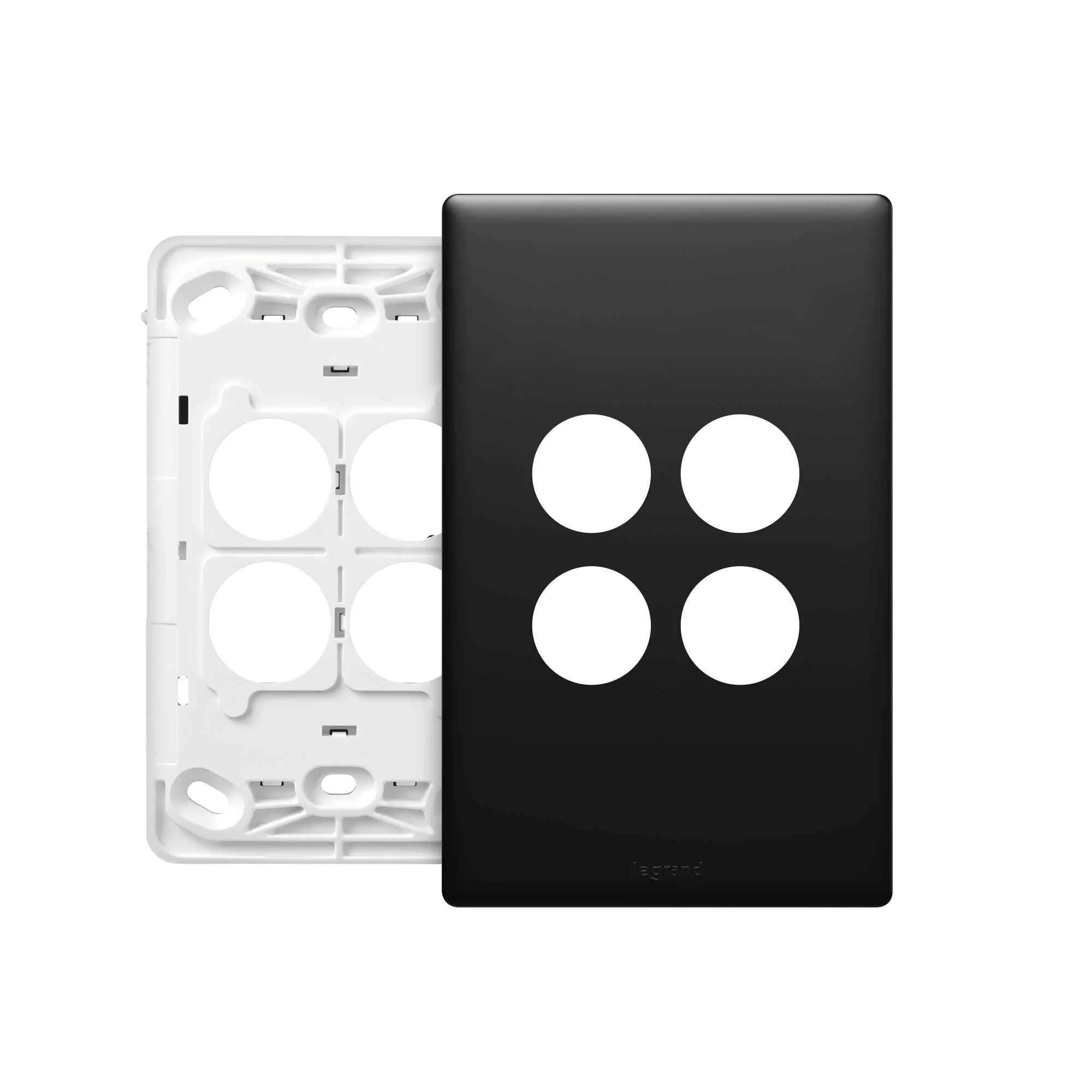 Legrand Excel Life 4 Gang Grid & Plate Assembly, Available in 5 Colours - Image 5
