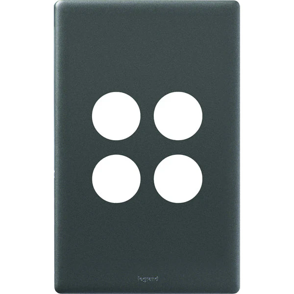 Legrand Excel Life 4 Gang Cover Plate Only, Available in 4 Colours - Image 3