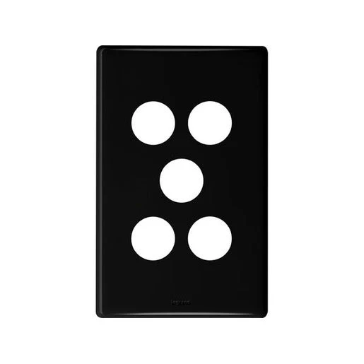 Legrand Excel Life 5 Gang Grid & Plate Assembly, Available in 5 Colours - Image 3
