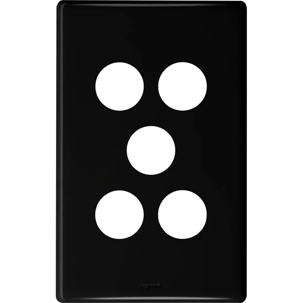 Legrand Excel Life 5 Gang Cover Plate Only, Available in 4 Colours - Image 3