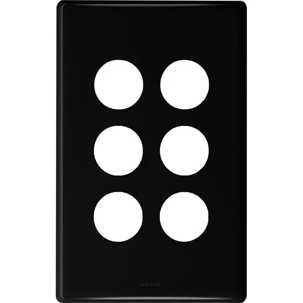 Legrand Excel Life 6 Gang Cover Plate Only, Available in 4 Colours - Image 4