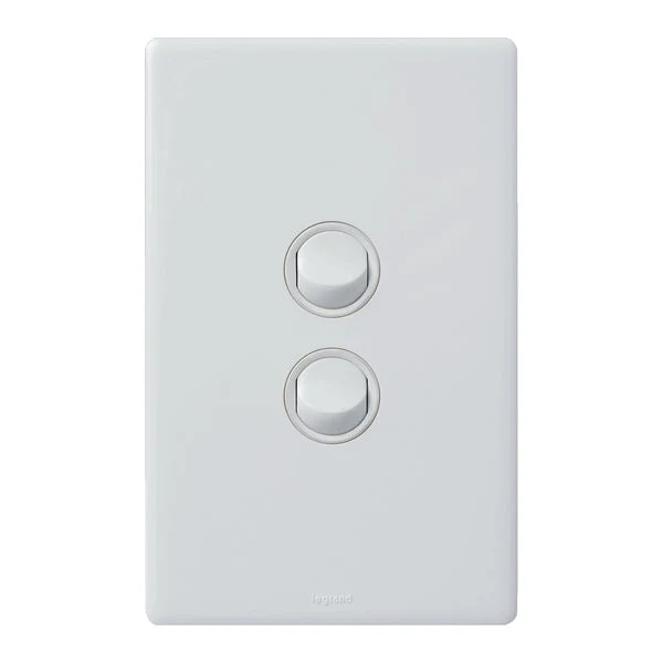 Legrand Excel Life 2 Gang Switch, Available in 5 Colours - Image 2