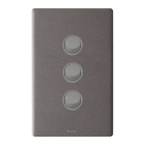 Legrand Excel Life 3 Gang Switch, Available in 5 Colours - Image 2
