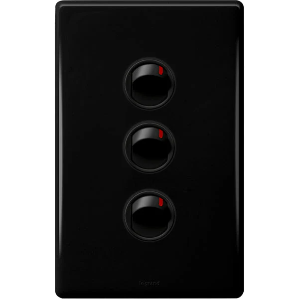 Legrand Excel Life 3 Gang Switch, Available in 5 Colours - Image 3