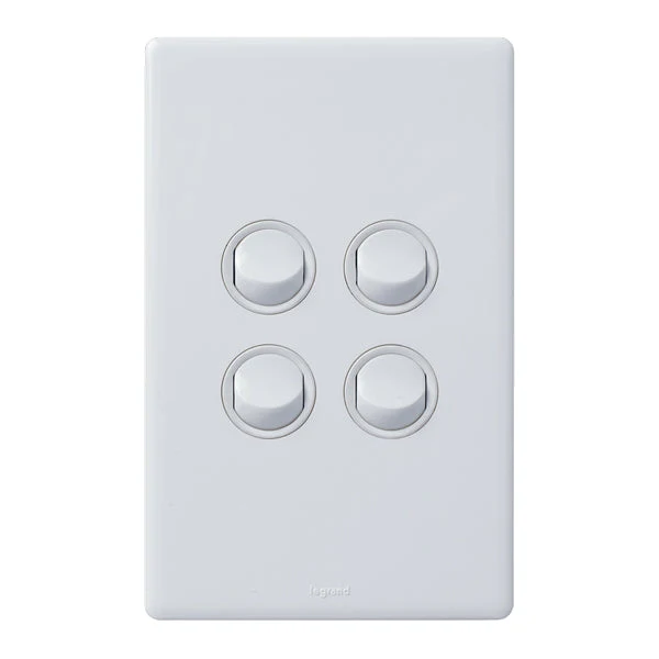 Legrand Excel Life 4 Gang Switch, Available in 5 Colours - Image 2