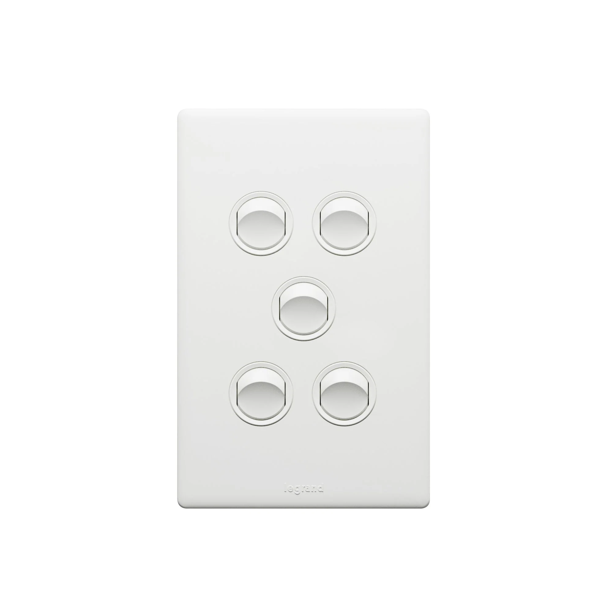 Legrand Excel Life 5 Gang Switch, Available in 5 Colours - Image 4
