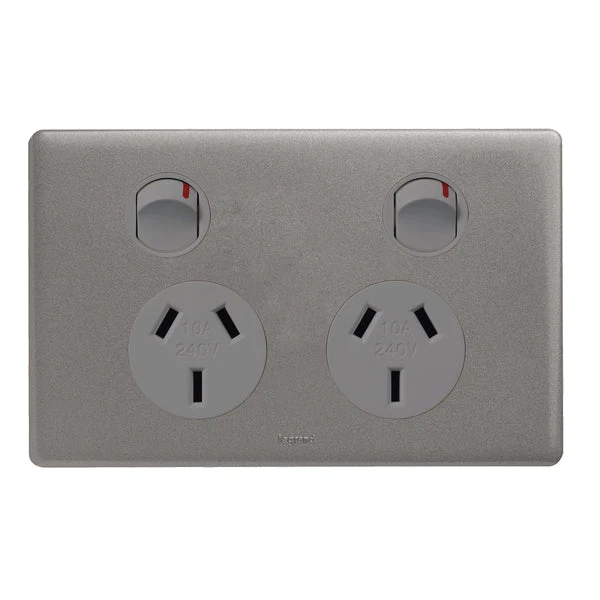 Legrand Excel Life Double Powerpoint 10a, Available in 5 Colours - Image 3