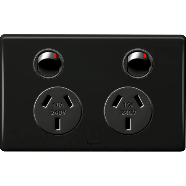 Legrand Excel Life Double Powerpoint 10a, Available in 5 Colours - Image 4