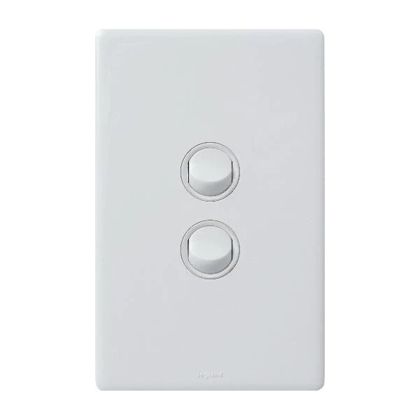 Legrand Excel Life IP66 2 Gang Weatherproof Switch, Available in 2 Colours
