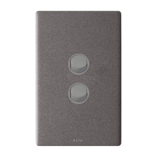 Legrand Excel Life IP66 2 Gang Weatherproof Switch, Available in 2 Colours - Image 2