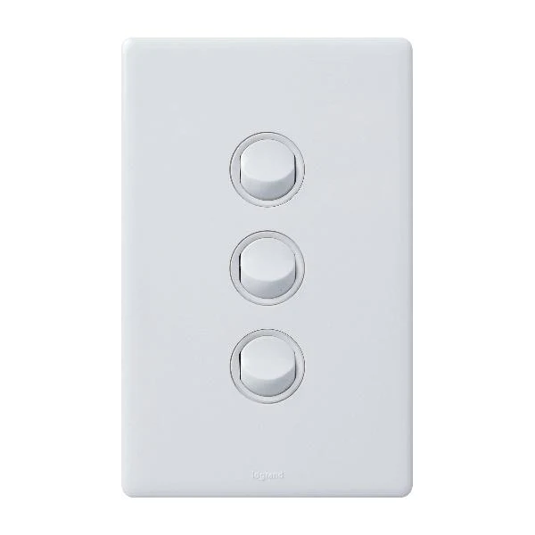 Legrand Excel Life IP66 3 Gang Weatherproof Switch