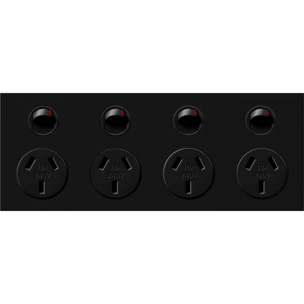 Legrand Excel Life Quad Powerpoint 10a, Available in 3 Colours - Image 3