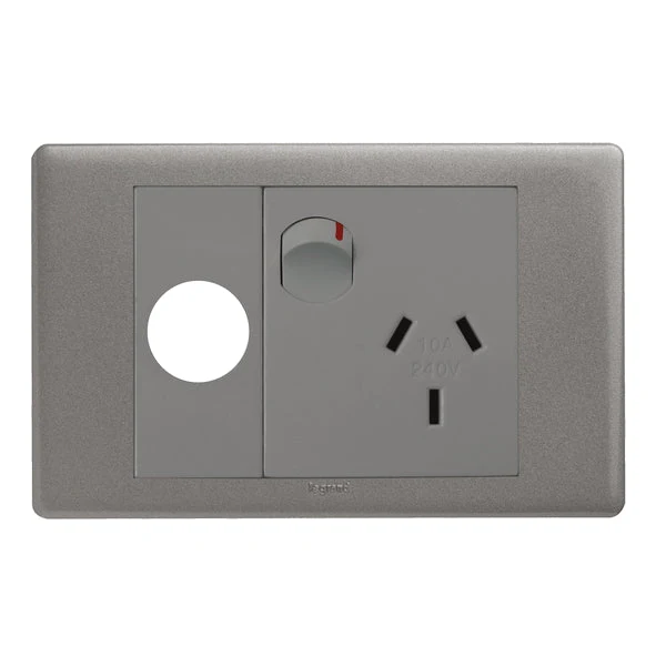 Legrand Excel Life Single Powerpoint With Extra Function Hole, Available in 2 Colours - Image 2