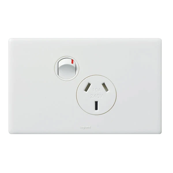Legrand Excel Life Single Powerpoint 10a, Available in 5 Colours