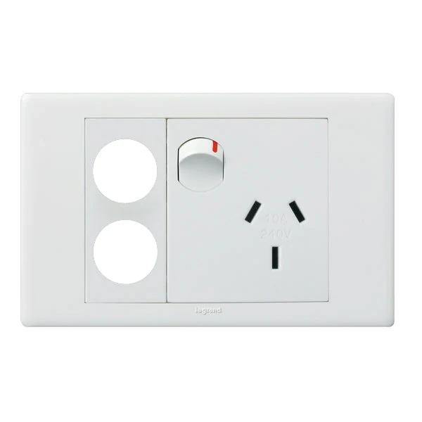 Legrand Excel Life Single Powerpoint With 2 Extra Function Holes, Available in 2 Colours - Image 2
