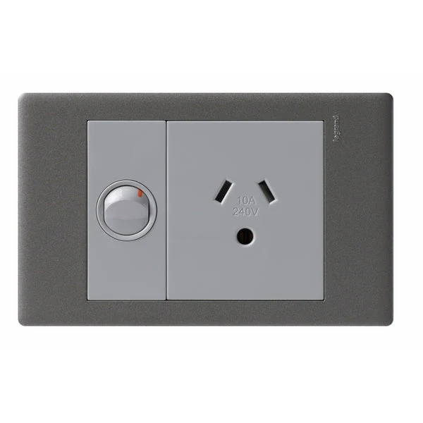 Legrand Excel Life Single Powerpoint With Round Earth Pin, Available in 2 Colours - Image 2