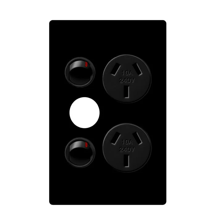 Legrand Excel Life Vertical Double Powerpoint With Extra Function Hole, Available in 5 Colours - Image 3