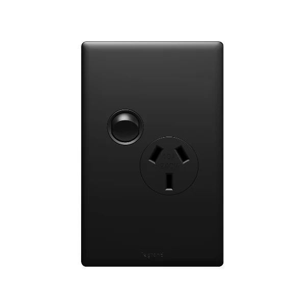Legrand Excel Life Vertical Single Powerpoint 10a, Available in 5 Colours - Image 5