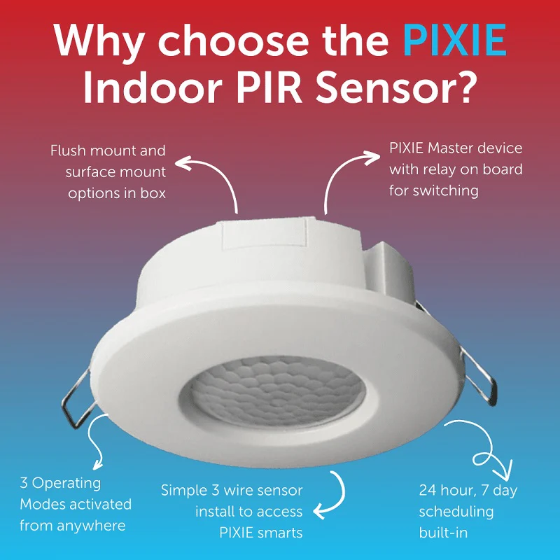 PIXIE Smart PIR Sensor Indoor Ceiling Mount-1 - Image 2