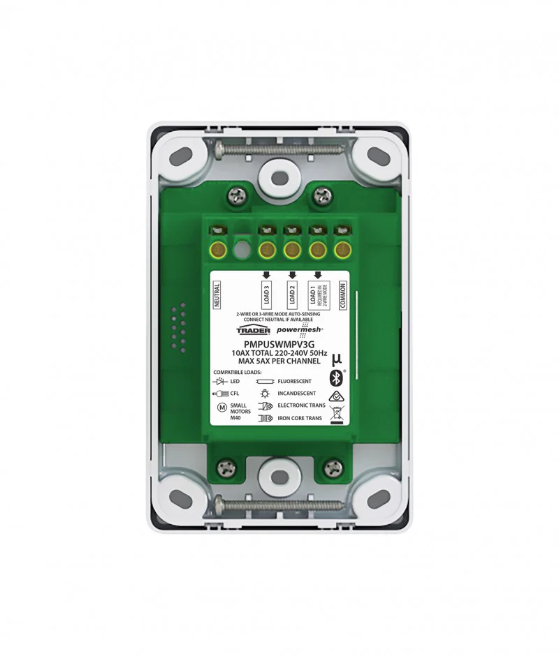 Powermesh 3 Button Multi Purpose Switch Vertical - Image 4