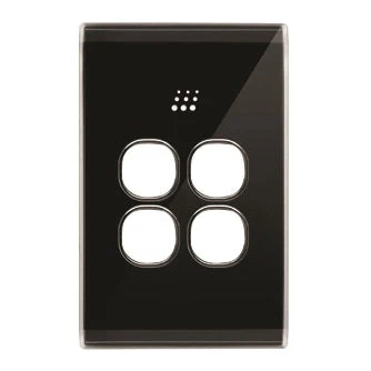 Powermesh Snow Leopard 4 Button Switch Cover, Available in 2 Colours - Image 2