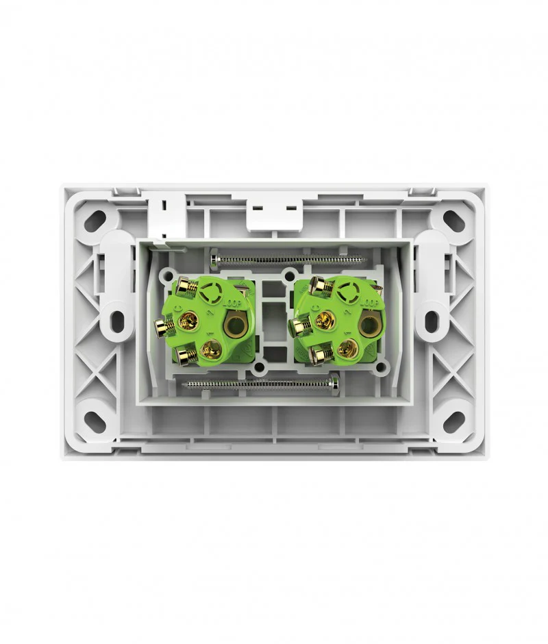 Snow Leopard 2 Gang Horizontal Switch, Available in 4 Colours - Image 4