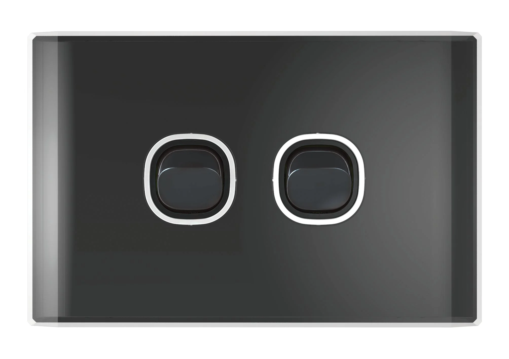 Snow Leopard 2 Gang Horizontal Switch, Available in 4 Colours - Image 5