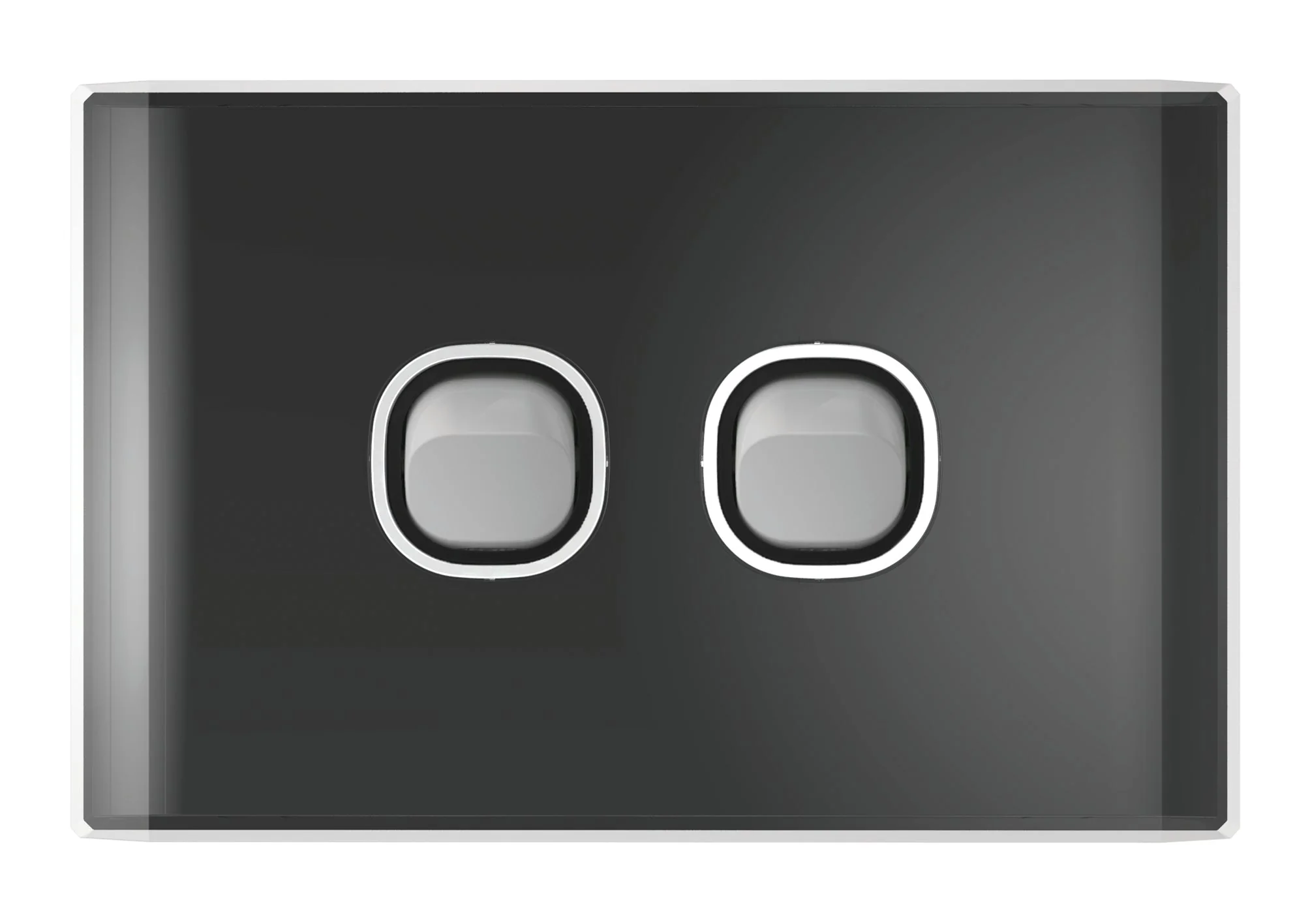 Snow Leopard 2 Gang Horizontal Switch, Available in 4 Colours - Image 6