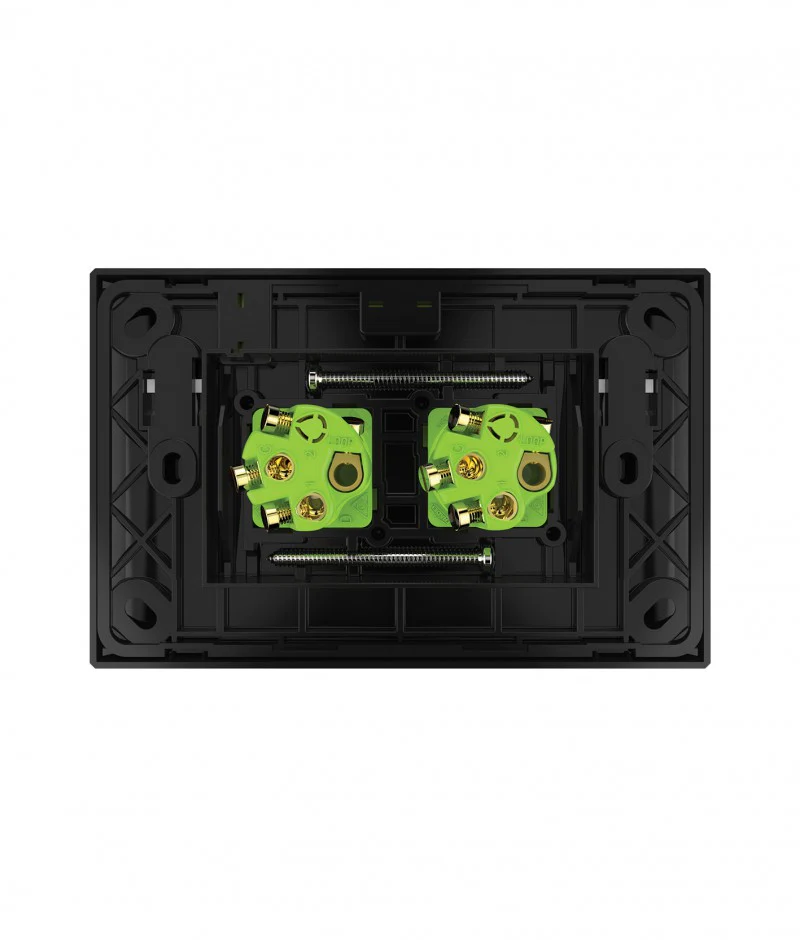 Snow Leopard 2 Gang Horizontal Switch, Available in 4 Colours - Image 7